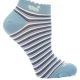 Calcetin Bambú Mujer Ped St Stripe Azul Rockford