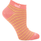 Calcetin Bambú Mujer Ped St Stripe Rosado Rockford