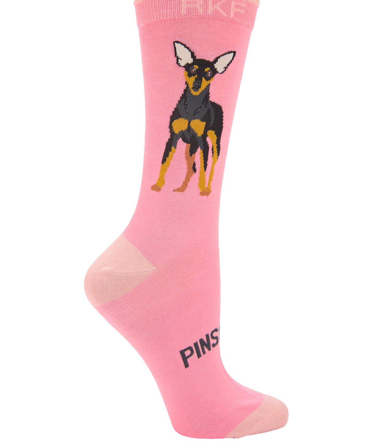 Calcetin Bambú Mujer St Pinscher Rosado Rockford