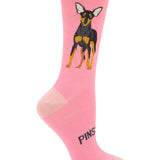 Calcetin Bambú Mujer St Pinscher Rosado Rockford