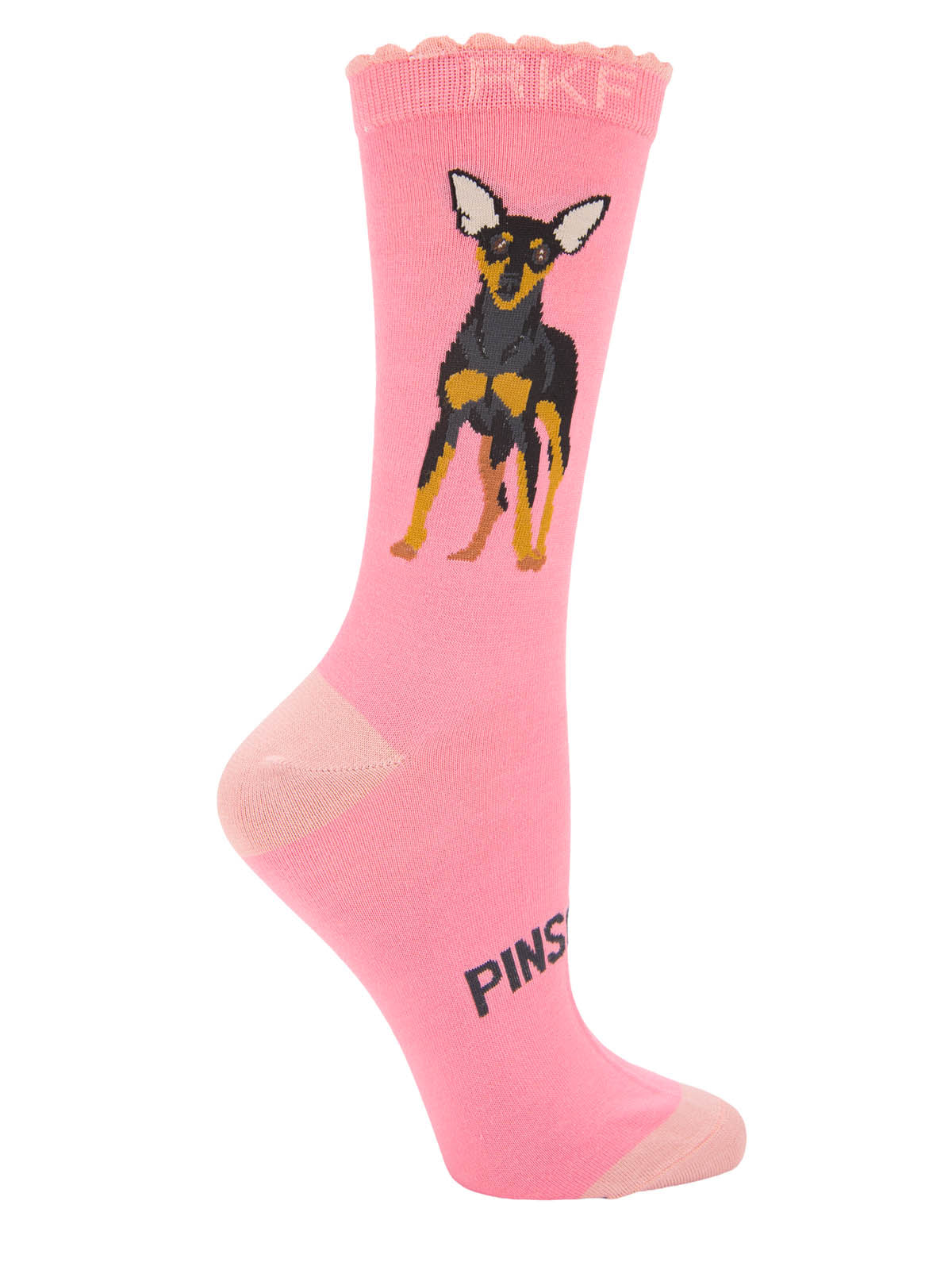 Calcetin Bambú Mujer St Pinscher Rosado Rockford