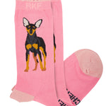 Calcetin Bambú Mujer St Pinscher Rosado Rockford
