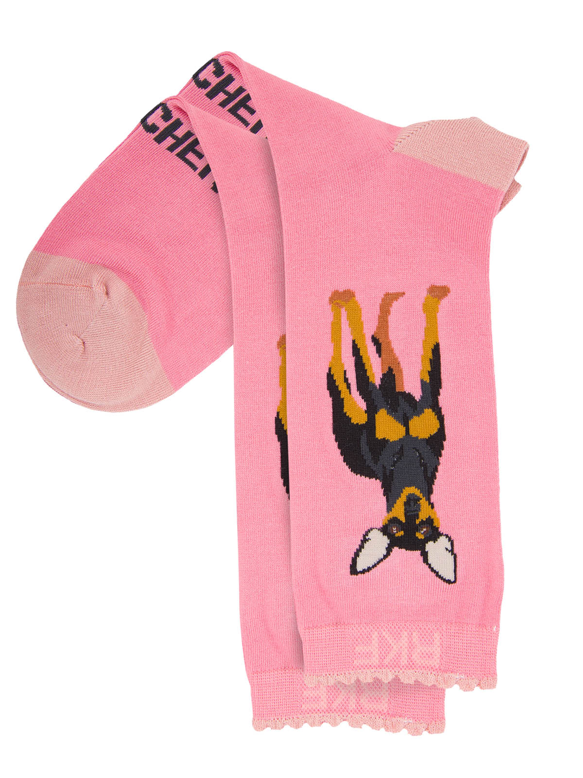 Calcetin Bambú Mujer St Pinscher Rosado Rockford