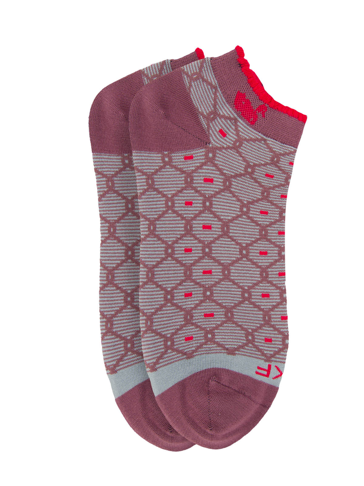 Calcetin Bambú Mujer Ped St Diam Morado Rockford