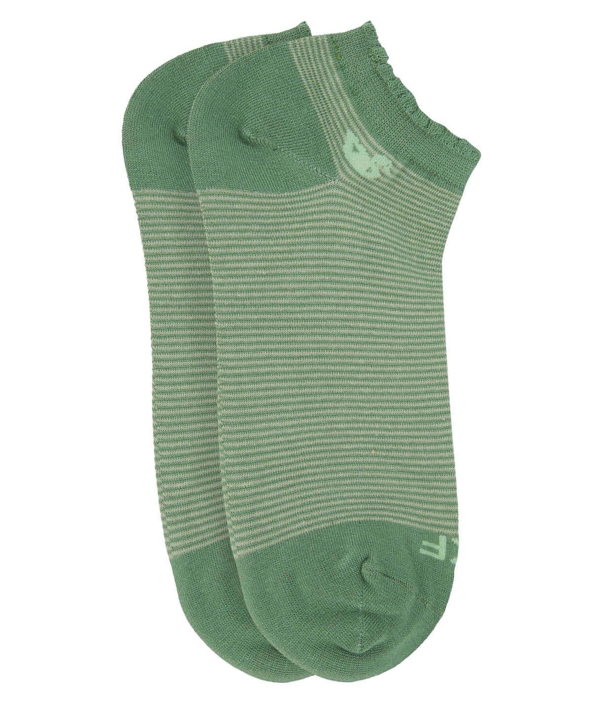 Calcetin Bambú Mujer Ped St Lines Verde Rockford