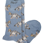 Calcetin Bambú Mujer Fox Azul Rockford