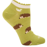Calcetin Bambú Mujer Ped St Porcup Verde Rockford