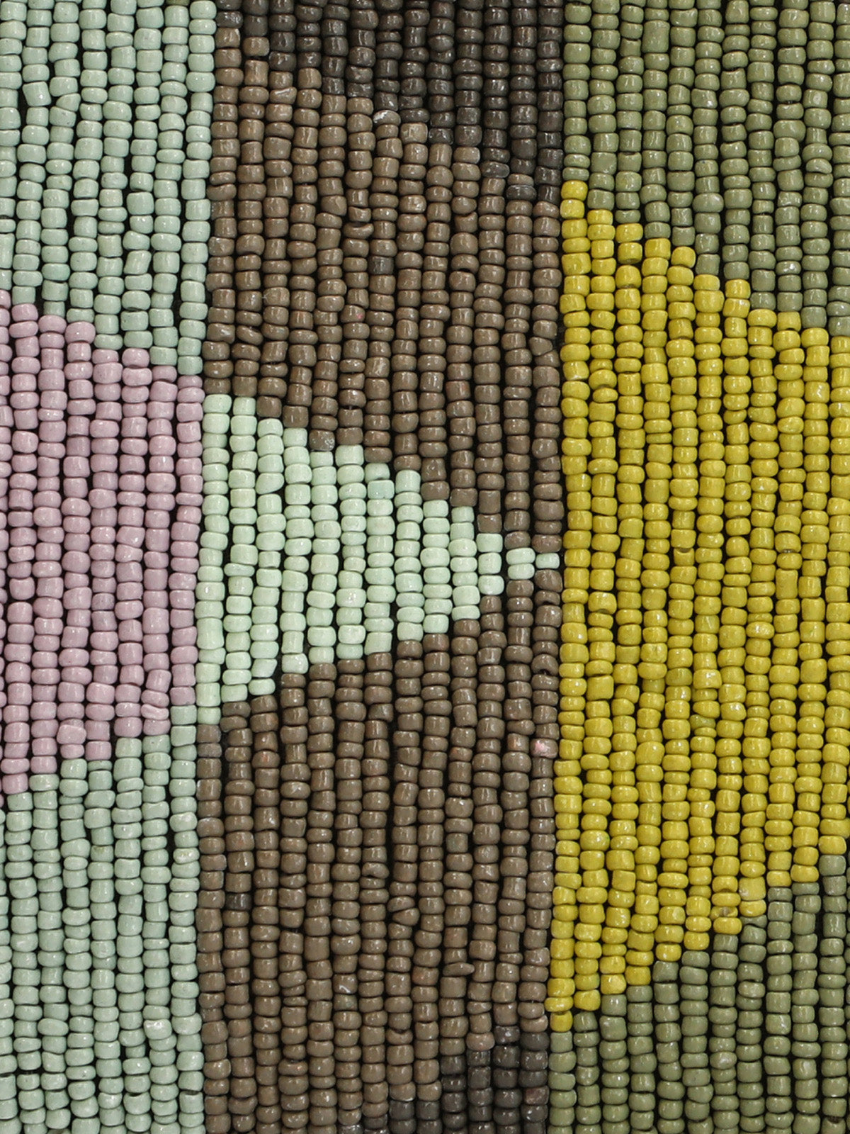 Cartera Algodon Organico Mujer Beaded Zip Bag Multicolor Rockford