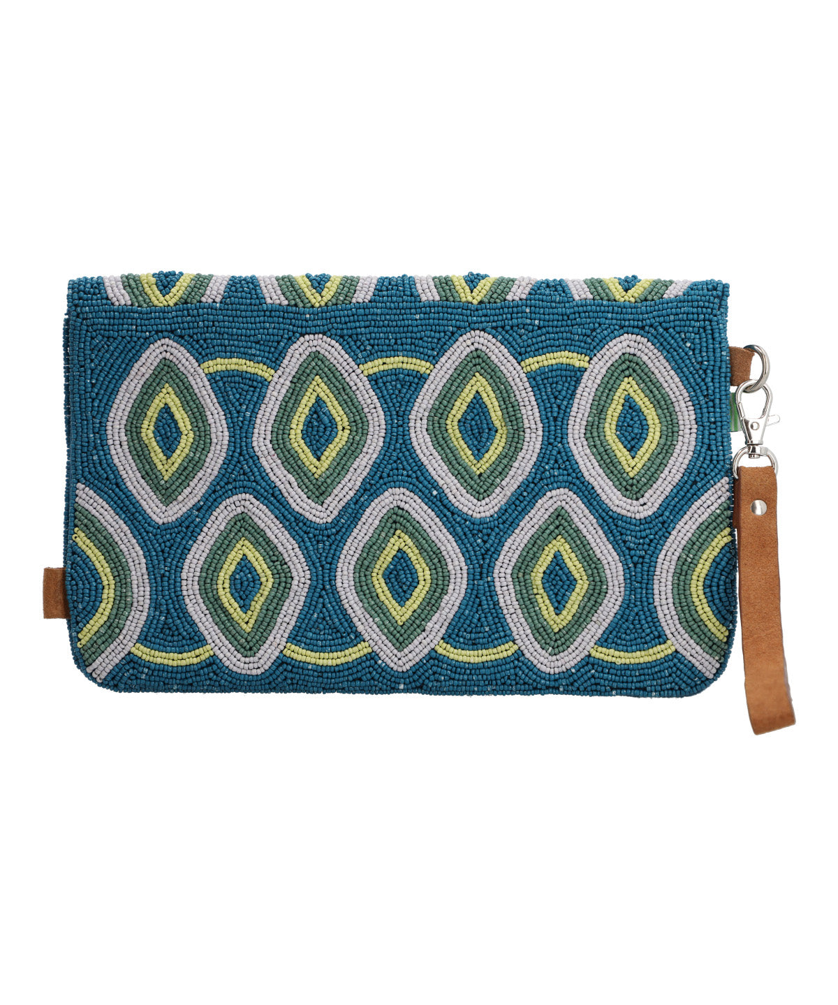 Cartera Algodon Organico Mujer Beaded Flap Bag Multicolor Rockford