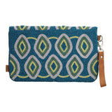 Cartera Algodon Organico Mujer Beaded Flap Bag Multicolor Rockford