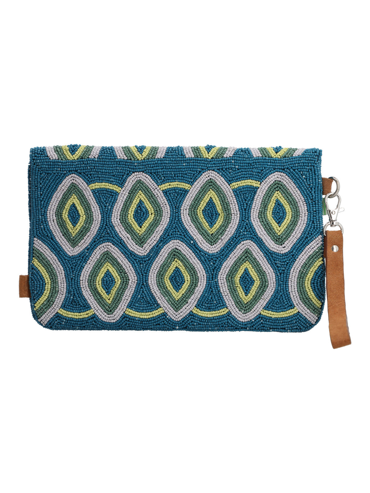 Cartera Algodon Organico Mujer Beaded Flap Bag Multicolor Rockford