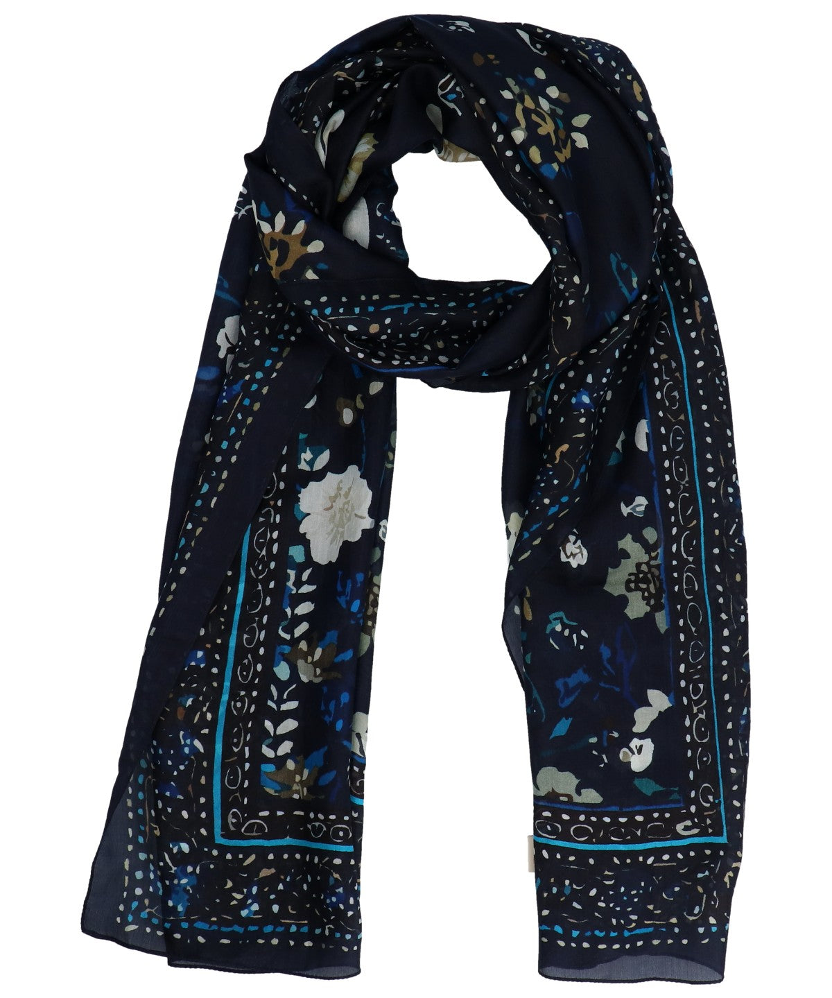 Pañuelo Seda Mujer Rkf Silk Laura Scarf Azul Rockford