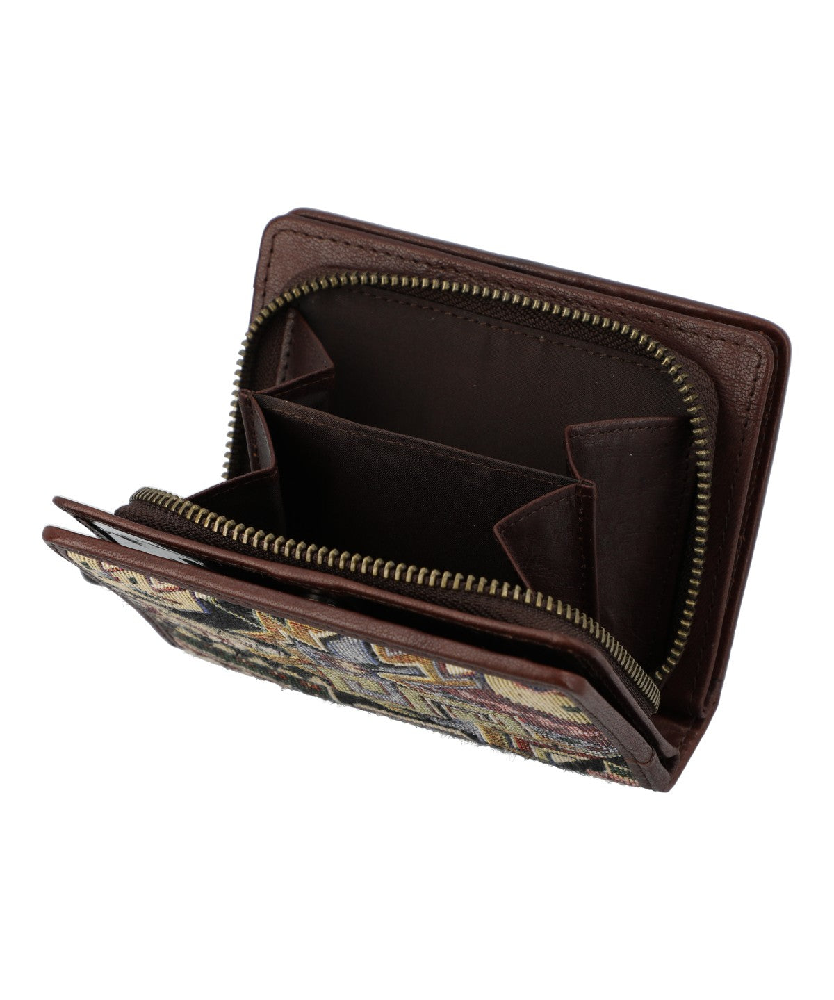 Billetera Cuero/Textil Mujer Sz Antay Multicolor Rockford