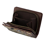 Billetera Cuero/Textil Mujer Sz Antay Multicolor Rockford
