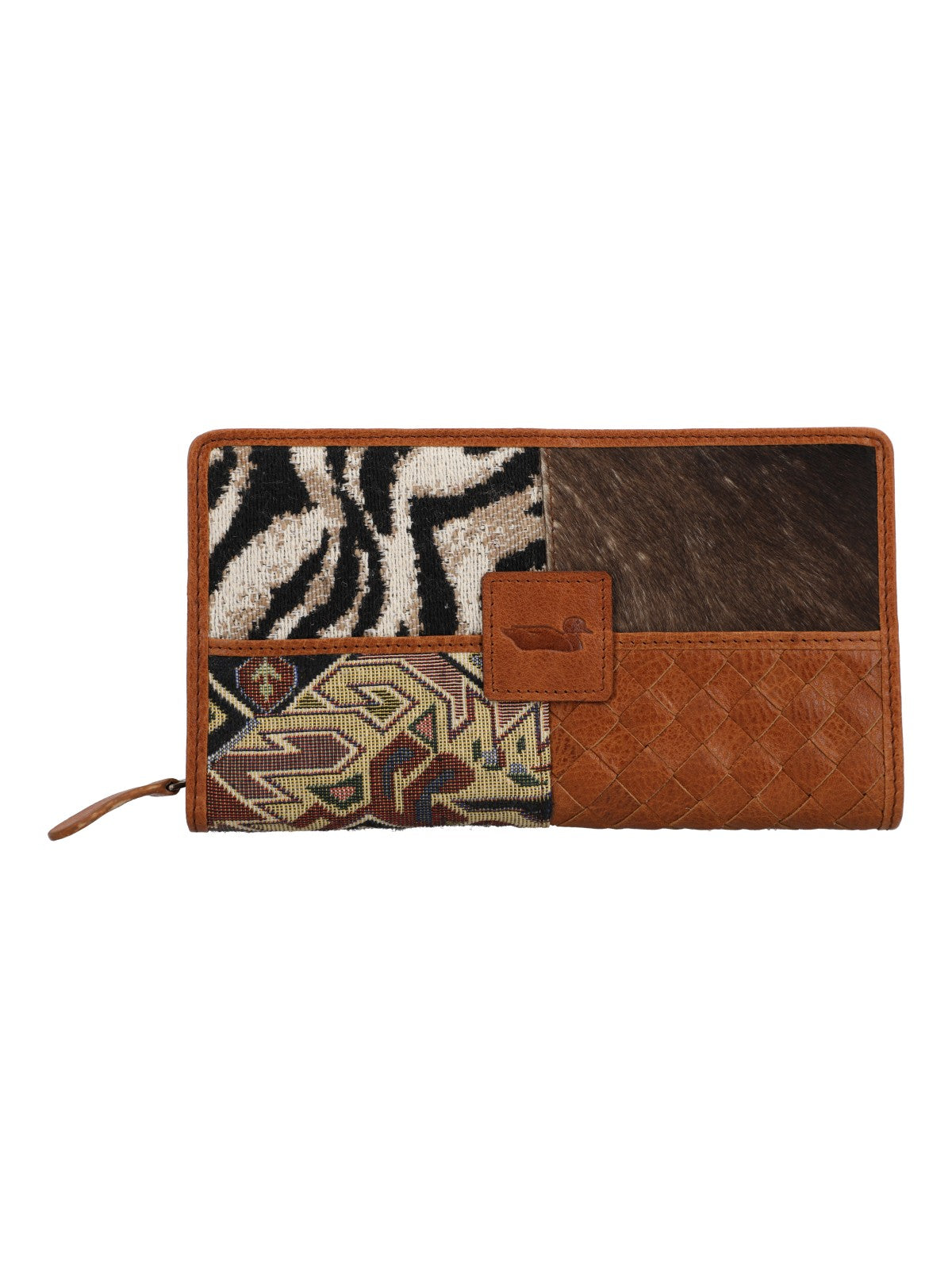 Billetera Cuero/Textil Mujer Sz Rumi Multicolor Rockford