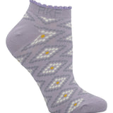 Calcetin Bambú Mujer Ped St Rombo Morado Rockford