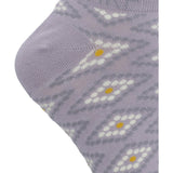 Calcetin Bambú Mujer Ped St Rombo Morado Rockford