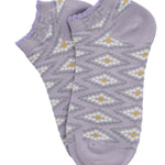 Calcetin Bambú Mujer Ped St Rombo Morado Rockford