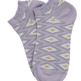Calcetin Bambú Mujer Ped St Rombo Morado Rockford