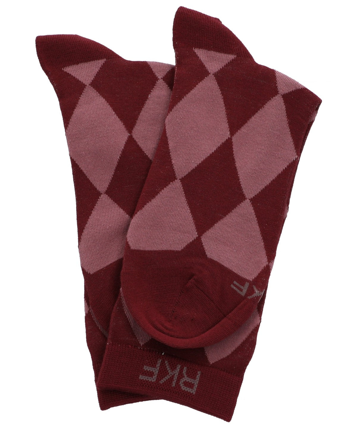 Calcetin Bambú Mujer C Argyle Rojo Rockford