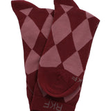 Calcetin Bambú Mujer C Argyle Rojo Rockford