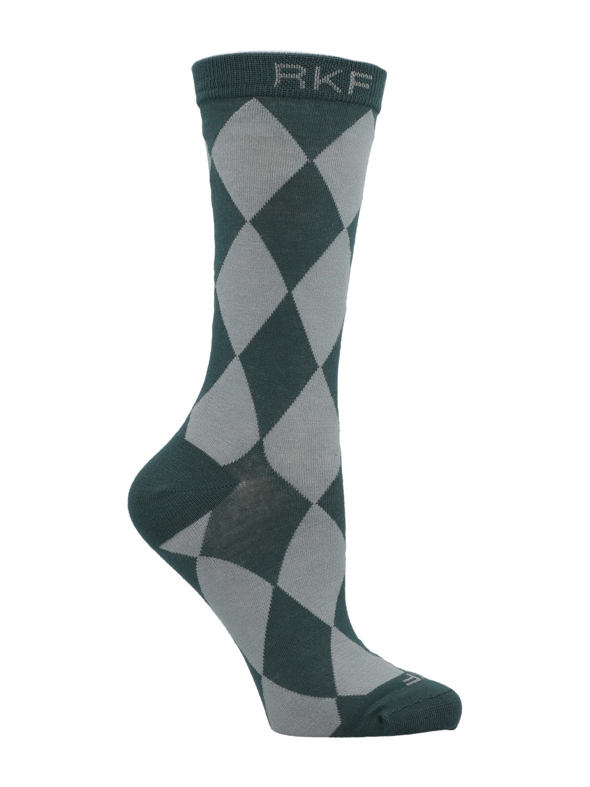Calcetin Bambú Mujer C Argyle Verde Rockford