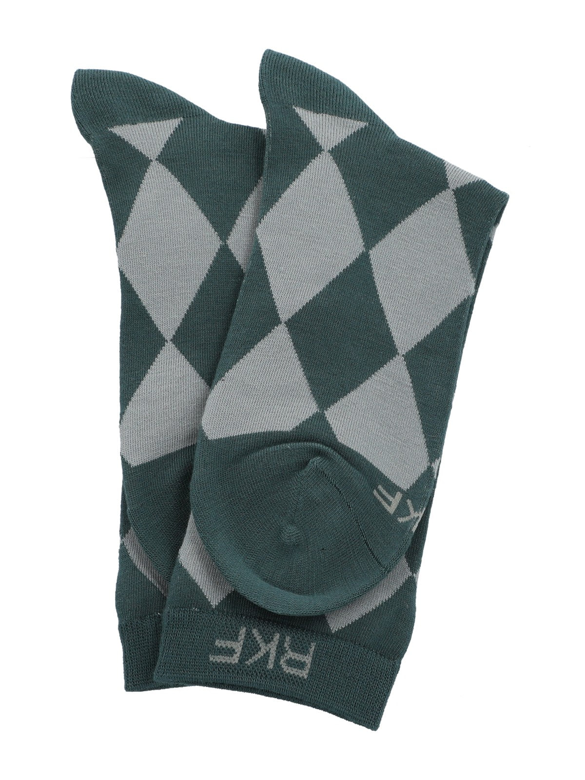 Calcetin Bambú Mujer C Argyle Verde Rockford