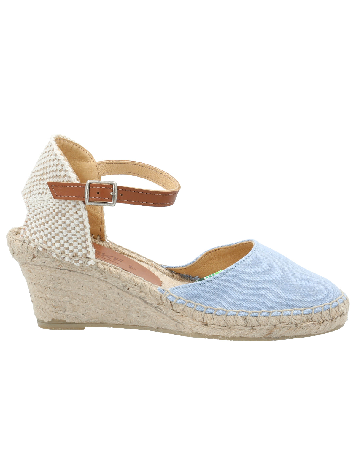 Alpargata Algodón Orgánico Mujer Monforte Celeste Rockford