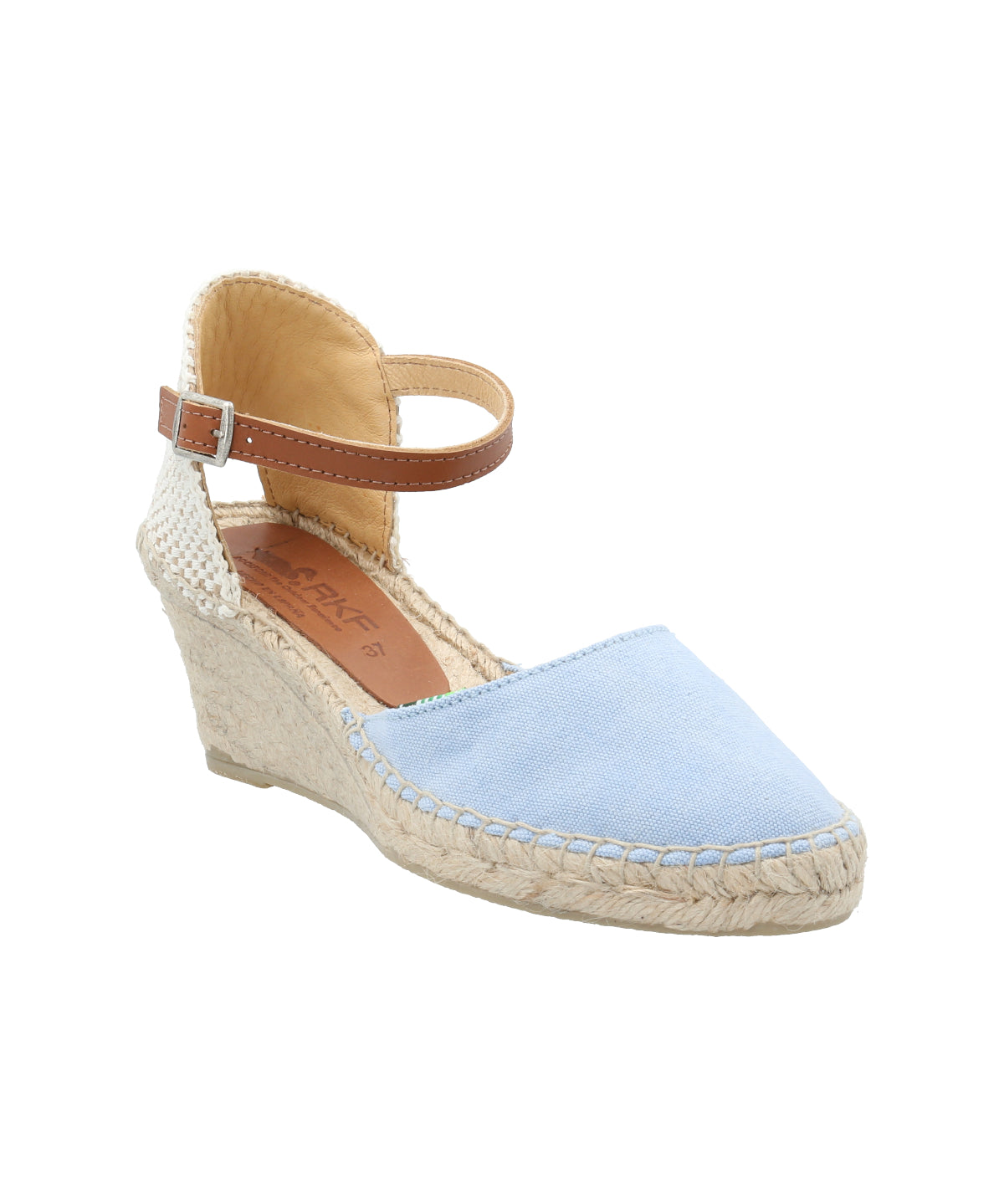 Alpargata Algodón Orgánico Mujer Monforte Celeste Rockford