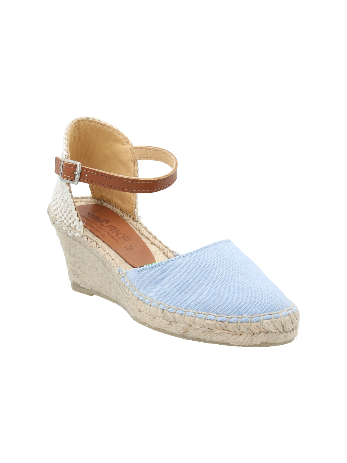 Alpargata Algodón Orgánico Mujer Monforte Celeste Rockford