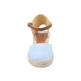 Alpargata Algodón Orgánico Mujer Monforte Celeste Rockford