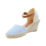 Alpargata Algodón Orgánico Mujer Monforte Celeste Rockford