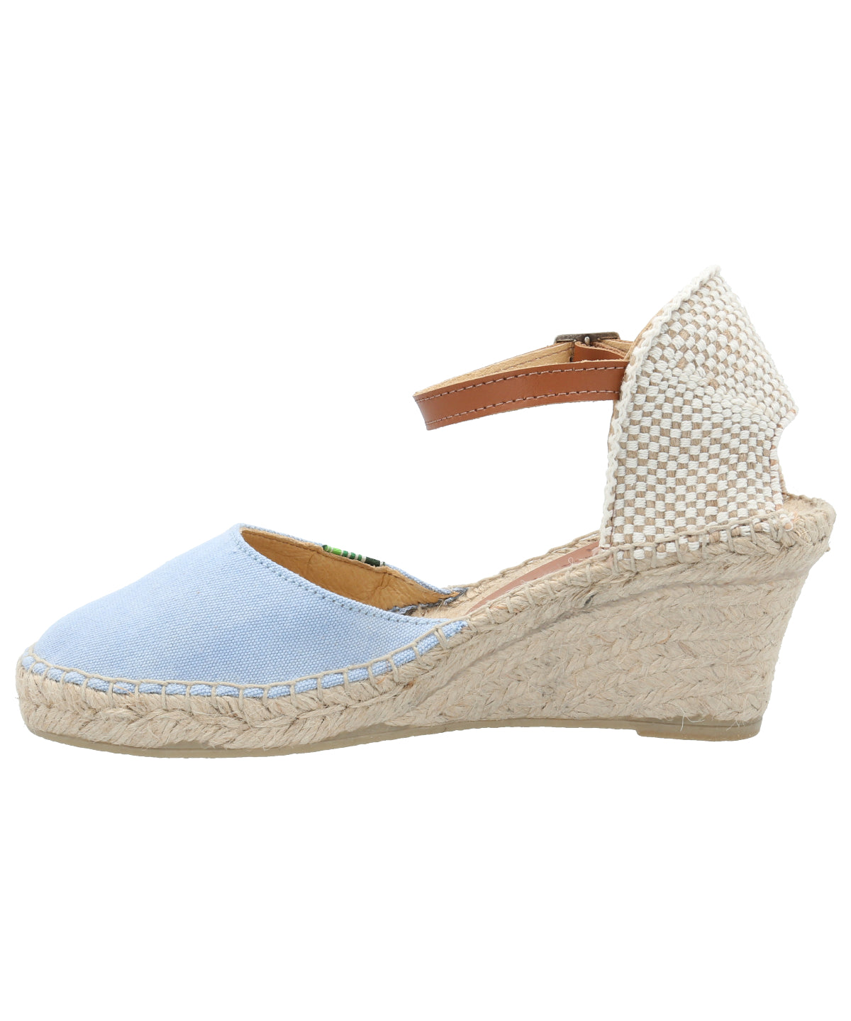 Alpargata Algodón Orgánico Mujer Monforte Celeste Rockford