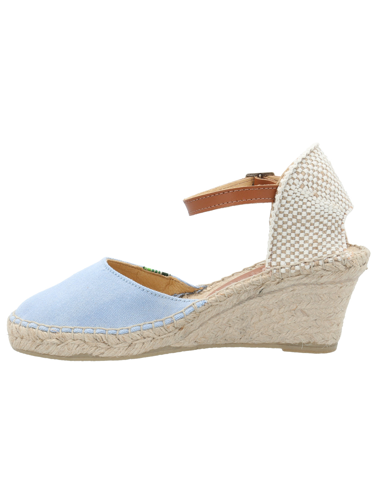 Alpargata Algodón Orgánico Mujer Monforte Celeste Rockford