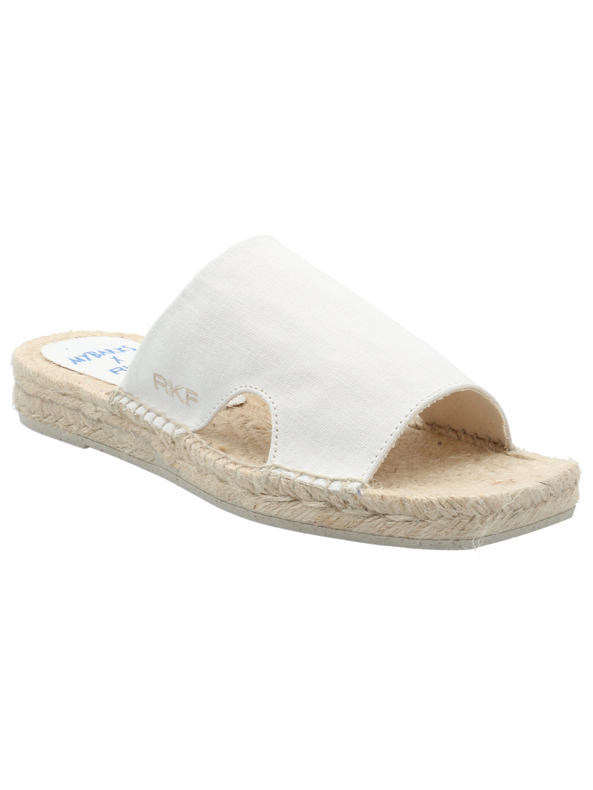 Sandalia Lino Mujer Marini Blanco Rockford