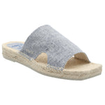 Sandalia Lino Mujer Marini Azul Rockford