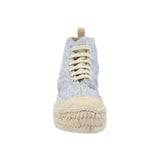 Zapatilla Con Caña Algodón Orgánico Mujer Niza Azul Rockford