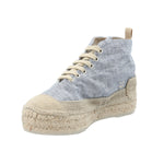 Zapatilla Con Caña Algodón Orgánico Mujer Niza Azul Rockford
