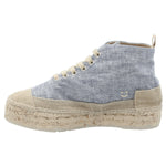 Zapatilla Con Caña Algodón Orgánico Mujer Niza Azul Rockford