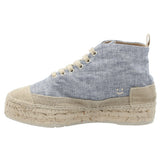 Zapatilla Con Caña Algodón Orgánico Mujer Niza Azul Rockford