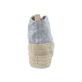 Zapatilla Con Caña Algodón Orgánico Mujer Niza Azul Rockford