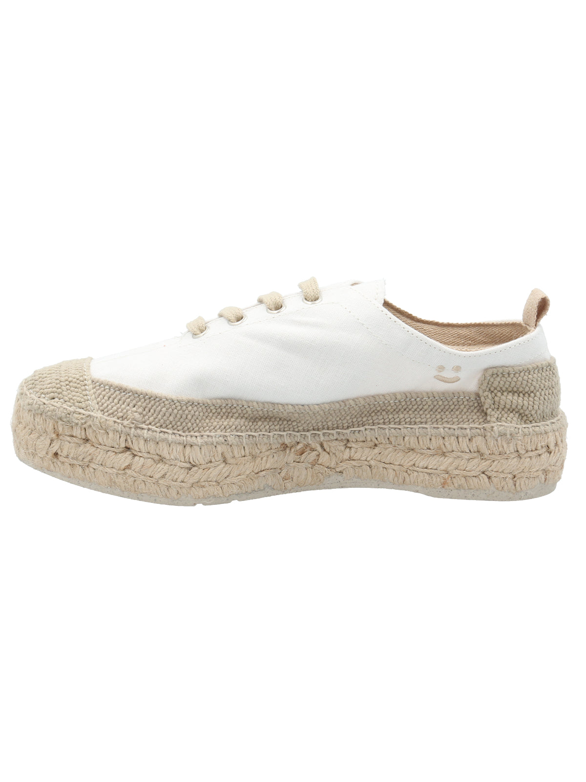 Zapatilla Algodón Orgánico Mujer Pisa Blanco Rockford