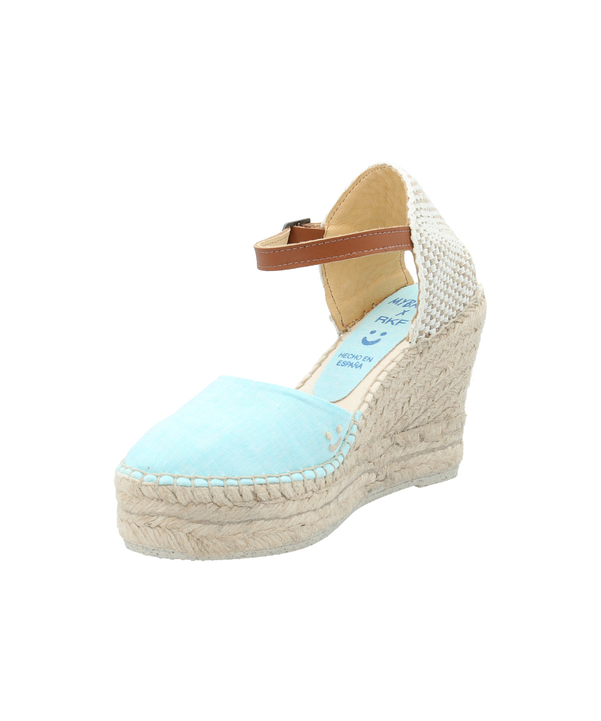 Alpargata Algodón Orgánico Mujer Tabarca Celeste Rockford