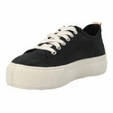 Zapatilla Algodón Orgánico Mujer Napoles Negro Rockford