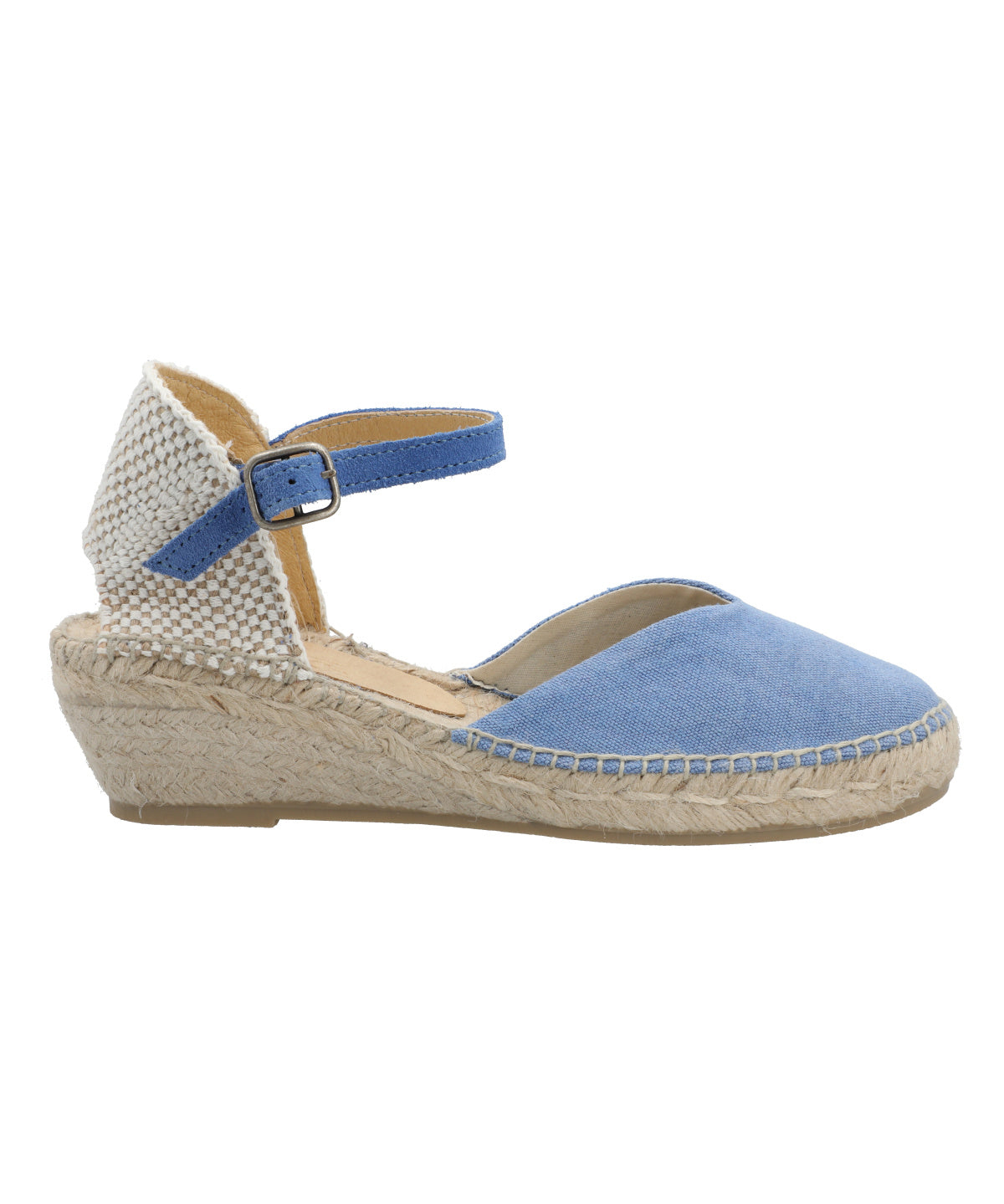 Alpargata Algodón Orgánico Mujer Adra Azul Rockford