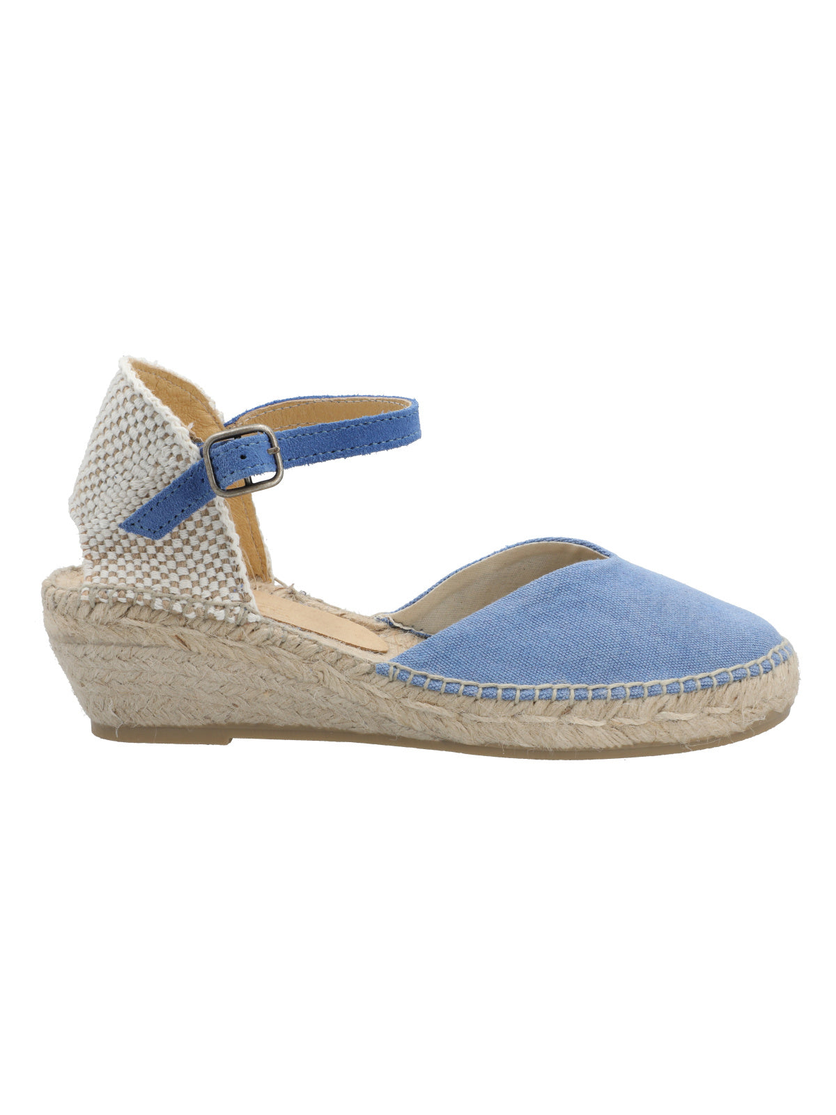 Alpargata Algodón Orgánico Mujer Adra Azul Rockford