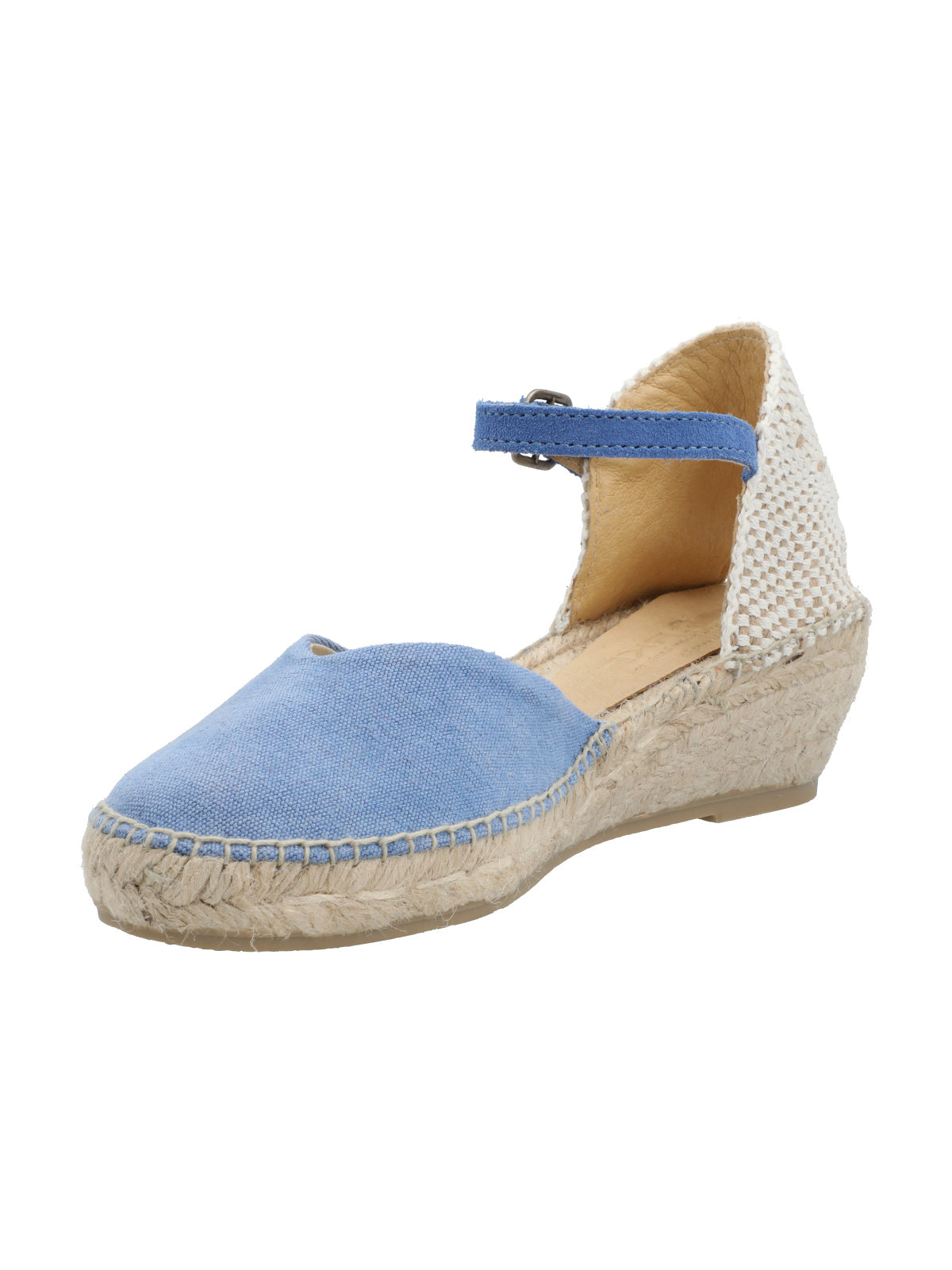 Alpargata Algodón Orgánico Mujer Adra Azul Rockford