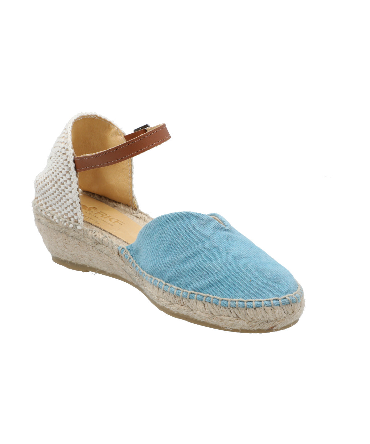 Alpargata Algodón Orgánico Mujer Adra Celeste Rockford