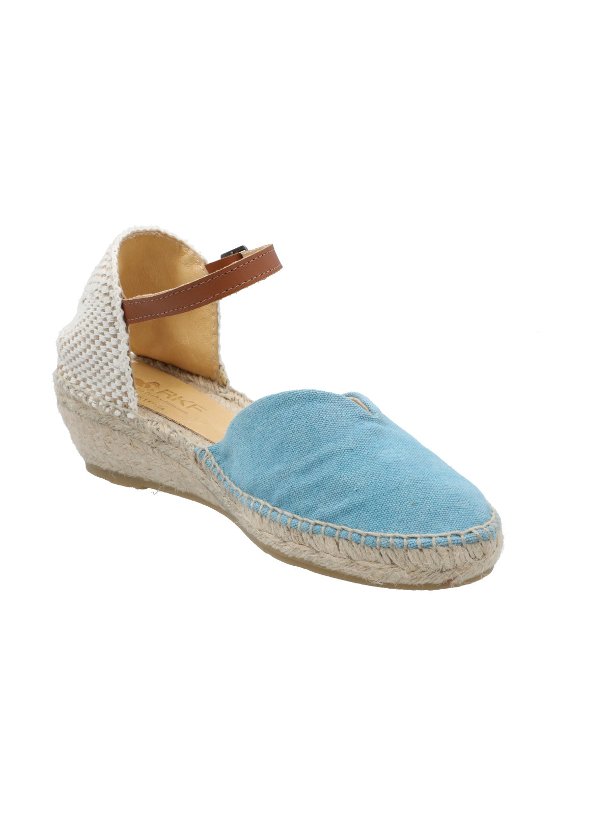 Alpargata Algodón Orgánico Mujer Adra Celeste Rockford
