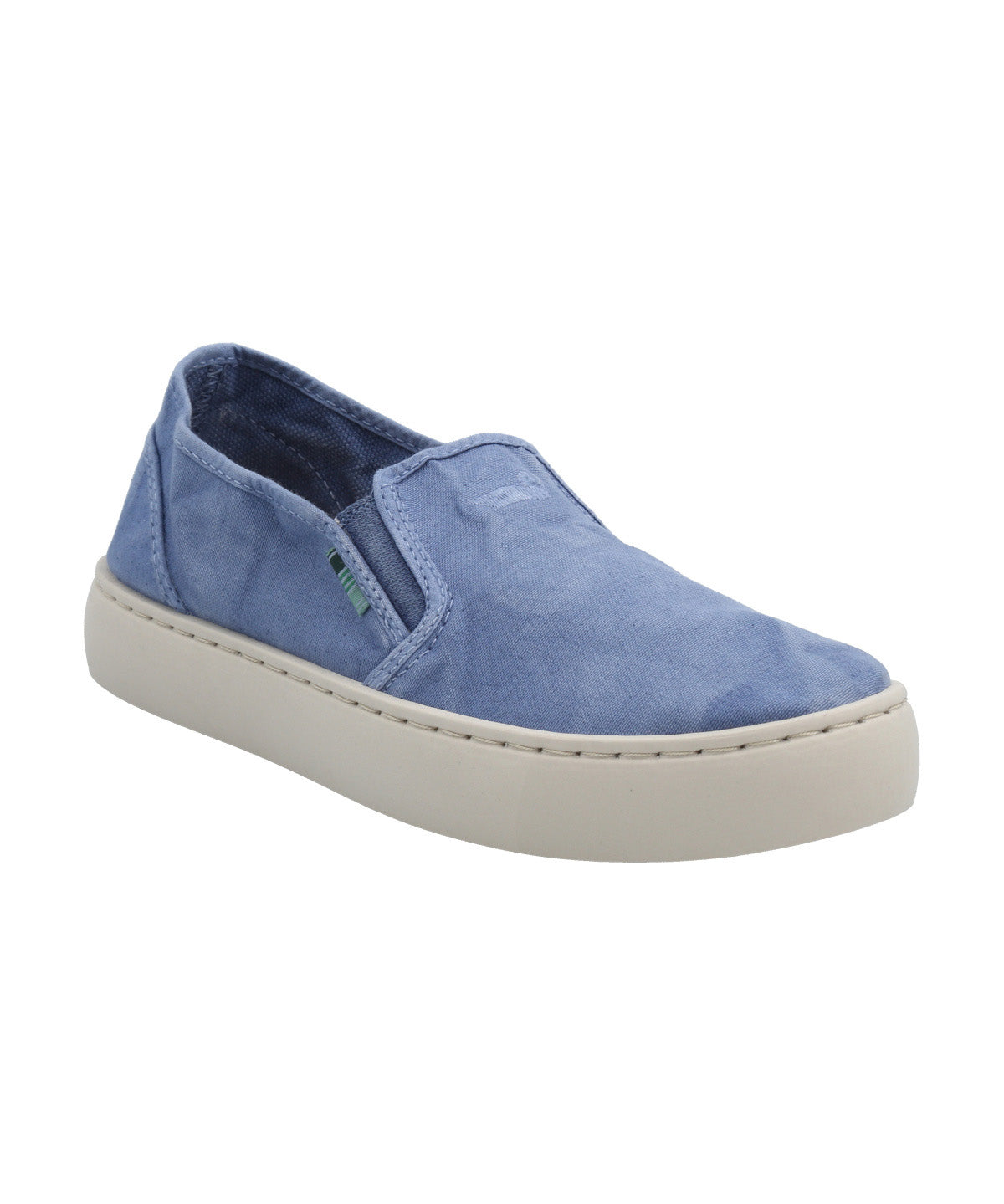 Zapatilla Algodón Orgánico Mujer Kea Azul Rockford